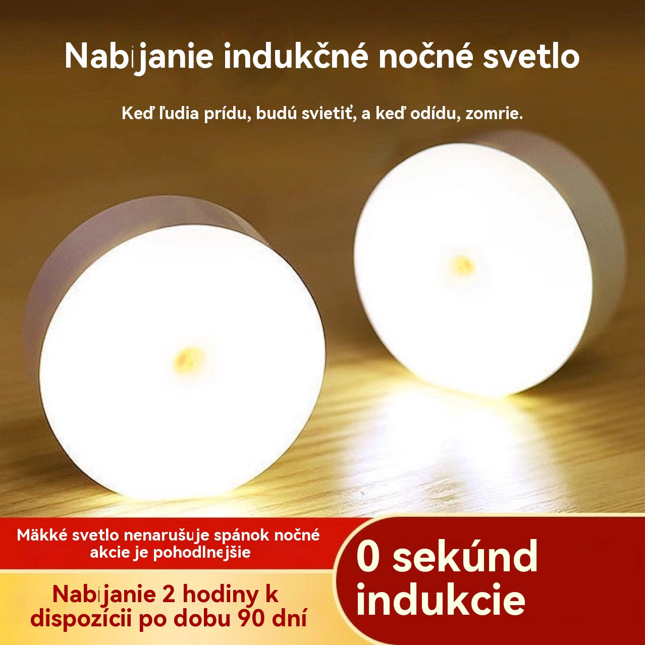 🏡💡【Kúpte 1 a získajte 1 zadarmo】Inteligentné LED svetlo so snímaním ľudského tela, ľahko sa nabíja a je praktické