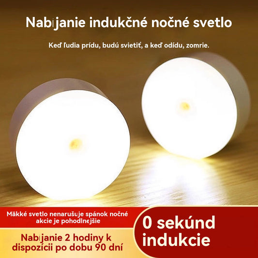 🏡💡【Kúpte 1 a získajte 1 zadarmo】Inteligentné LED svetlo so snímaním ľudského tela, ľahko sa nabíja a je praktické
