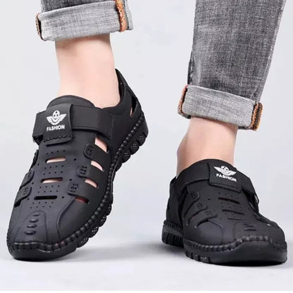 🔥【38-44】Nuevos zapatos casuales transpirables de verano para hombre, sandalias de suela blanda huecas