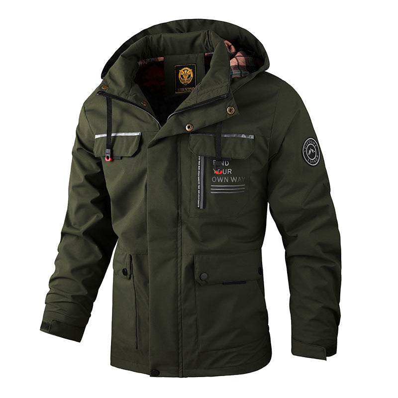 🔥【Mitad de precio otoño/invierno】Abrigo calientito para hombres modelo 2025, antiviento y impermeable