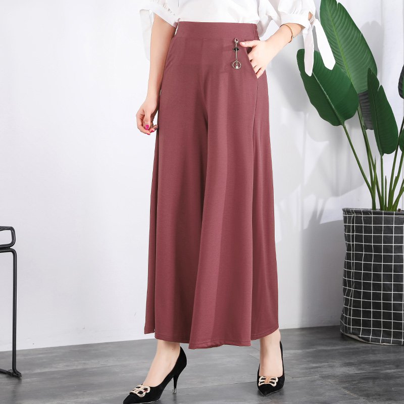 👖❤️【M-5XL】 Nové dámske letné široké nohavice z ľadového hodvábu na rok 2025