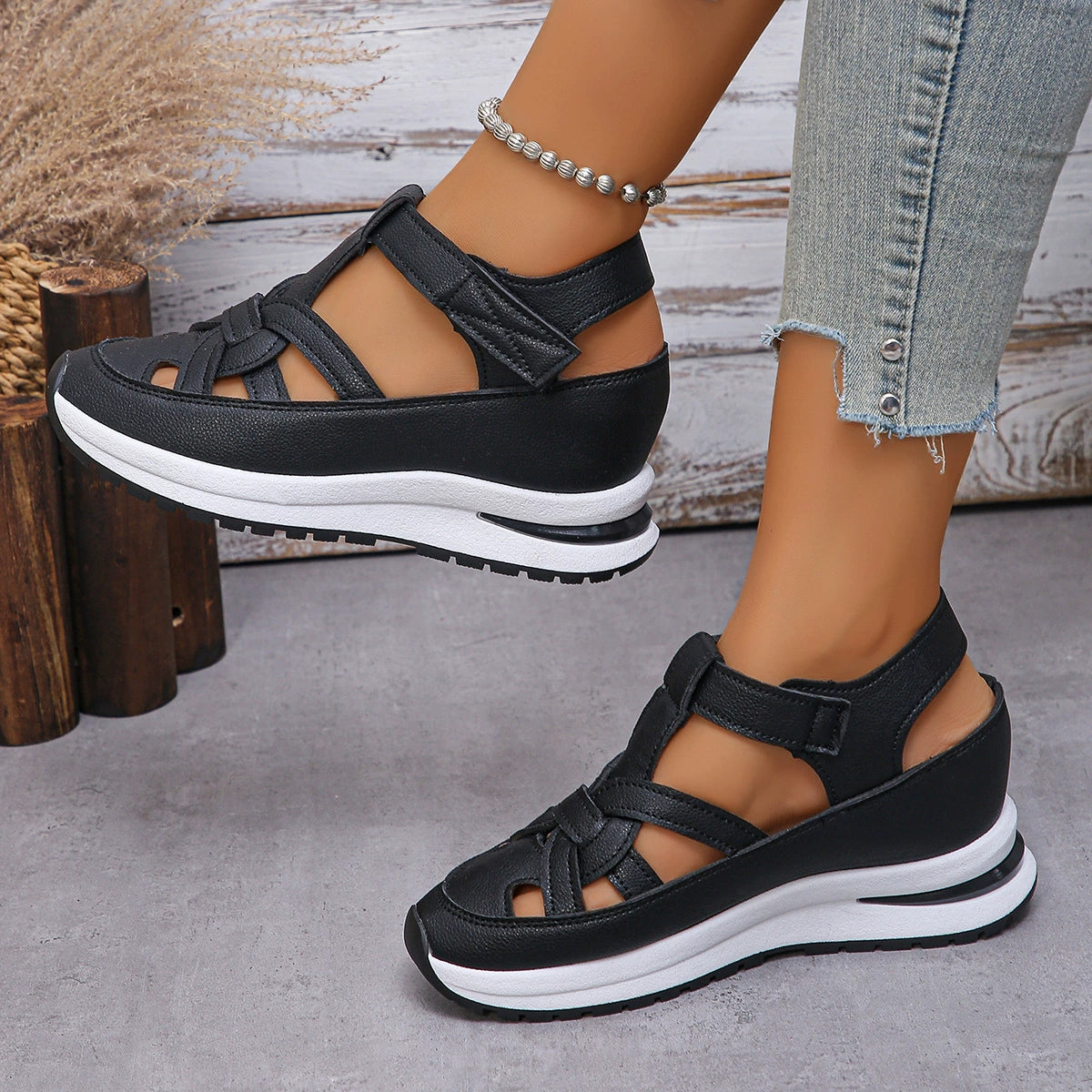 【Vânzări fierbinți】👡 Reduceri mari de vară【35-43】2025 Noi sandale casual cu talpă groasă