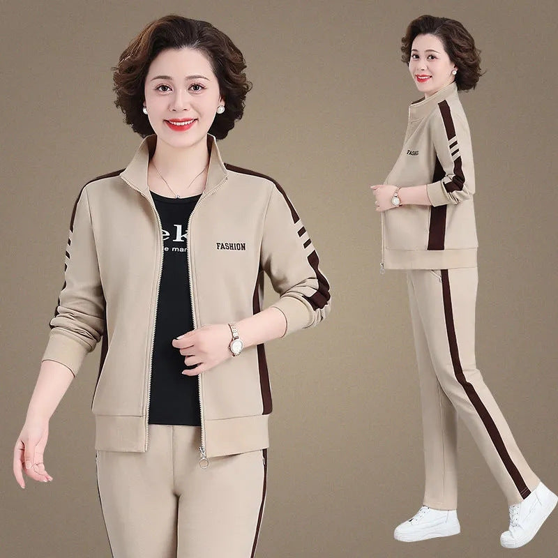 🔥✨【Nuevos estilos de otoño】【M-5XL】【Chaqueta + Pantalones】😍Nuevo traje deportivo casual de otoño, talla grande