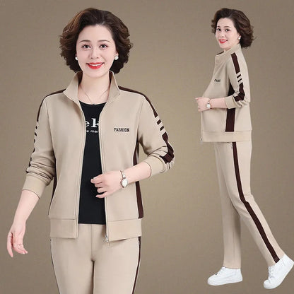 🔥✨【Nuevos estilos de otoño】【M-5XL】【Chaqueta + Pantalones】😍Nuevo traje deportivo casual de otoño, talla grande