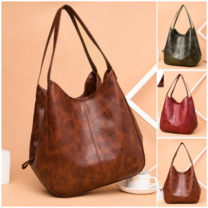 💖👜2025 nová veľkokapacitná dámska mäkká kožená taška cez rameno