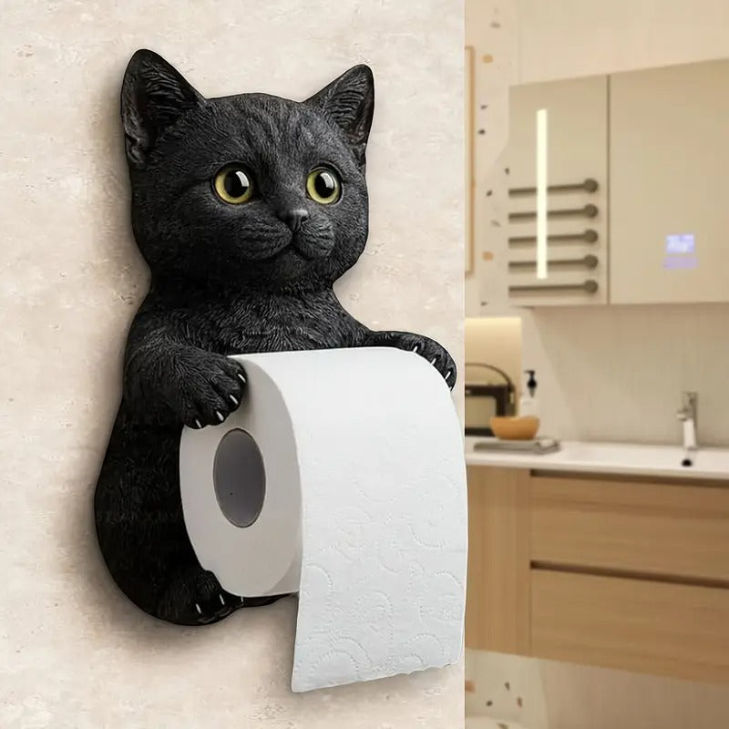 🐱Držiak na toaletný papier s roztomilým mačacím motívom