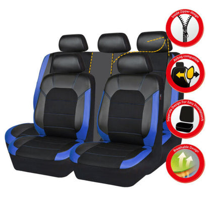 🚗【Časově omezená sleva 50 %】🚗 Univerzální měkké kožené potahy na autosedačky, pohodlné a kompatibilní s různými typy vozidel.