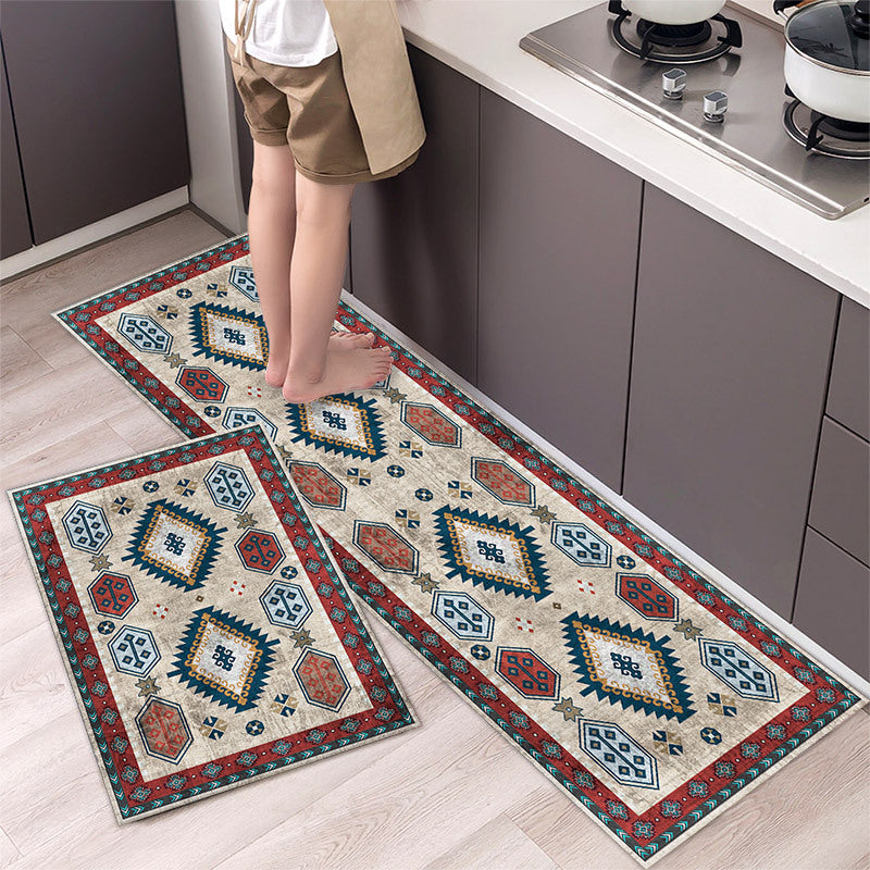 💥49% de descuento 【40*60cm+40*120cm】🌺Alfombra de cocina antideslizante absorbente alfombra de cocina larga