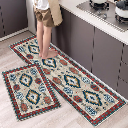 💥49% de descuento 【40*60cm+40*120cm】🌺Alfombra de cocina antideslizante absorbente alfombra de cocina larga
