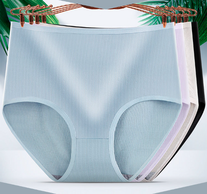 🔥【8 piezas 】🔥Ropa interior antibacteriana higroscópica para mujer de cintura alta