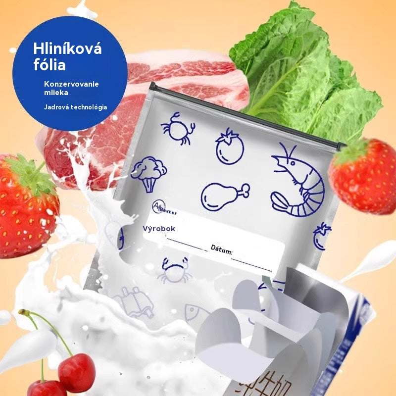 🔥🔥Celkom 90 antibakteriálnych hliníkových fóliových vrecúšok, super jednoduché použitie, pre zachovanie čerstvosti.