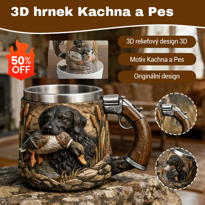 🔫☕【Kupte jeden, druhý dostanete zdarma】Hrnek/šálek kávy specifický pro lovce