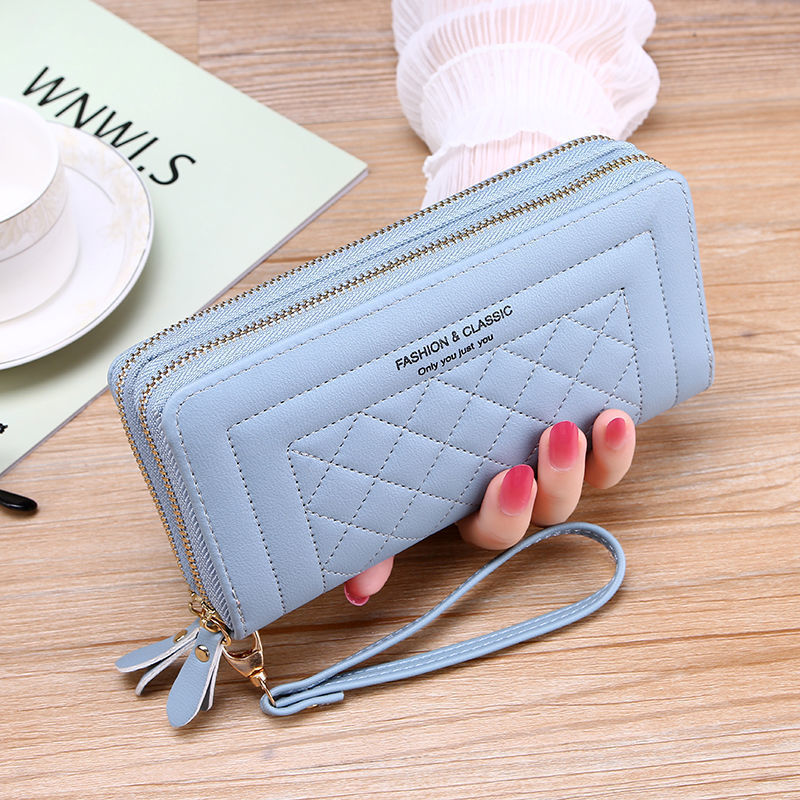 🔥👜2025, la última cartera de moda para mujer de múltiples capas con doble cremallera