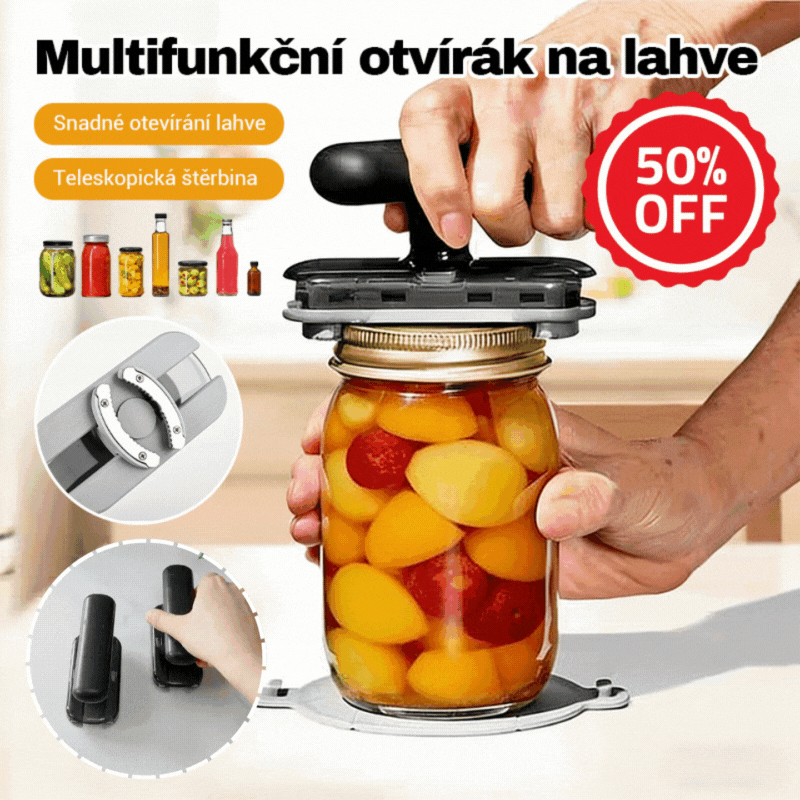 🔥🥫【Compra 1 y llévate 1 gratis】Abridor de botellas multifuncional, utensilio de cocina para el hogar.（13.5 euros/pieza）