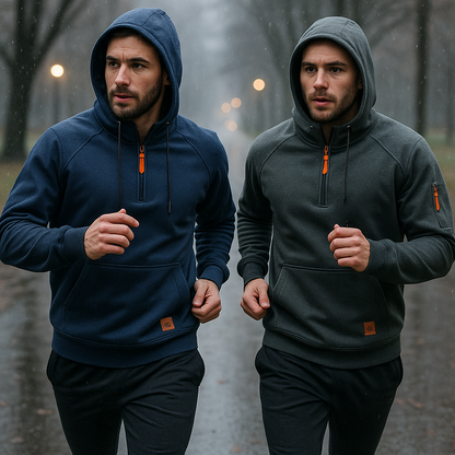 🔥✨ 【S-3XL】Nová pánska mikina na jeseň a zimu, voľný strih s flísovou podšívkou