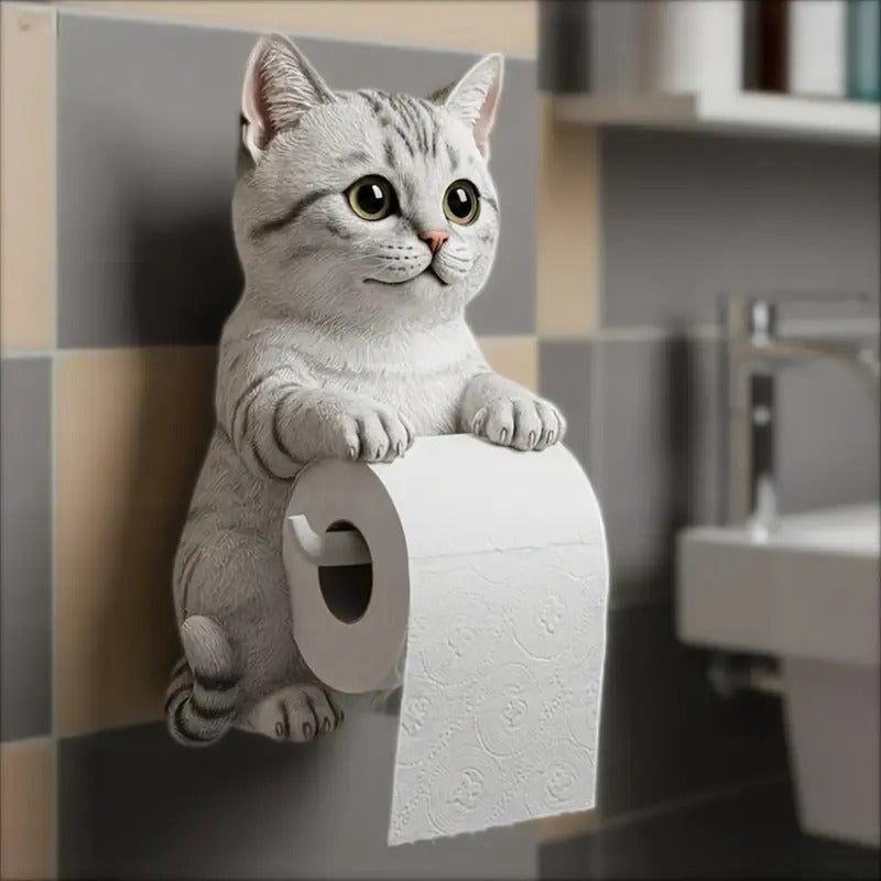 🐱Držiak na toaletný papier s roztomilým mačacím motívom